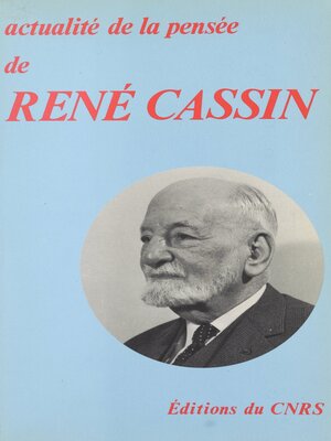 cover image of Actualité de la pensée de René Cassin